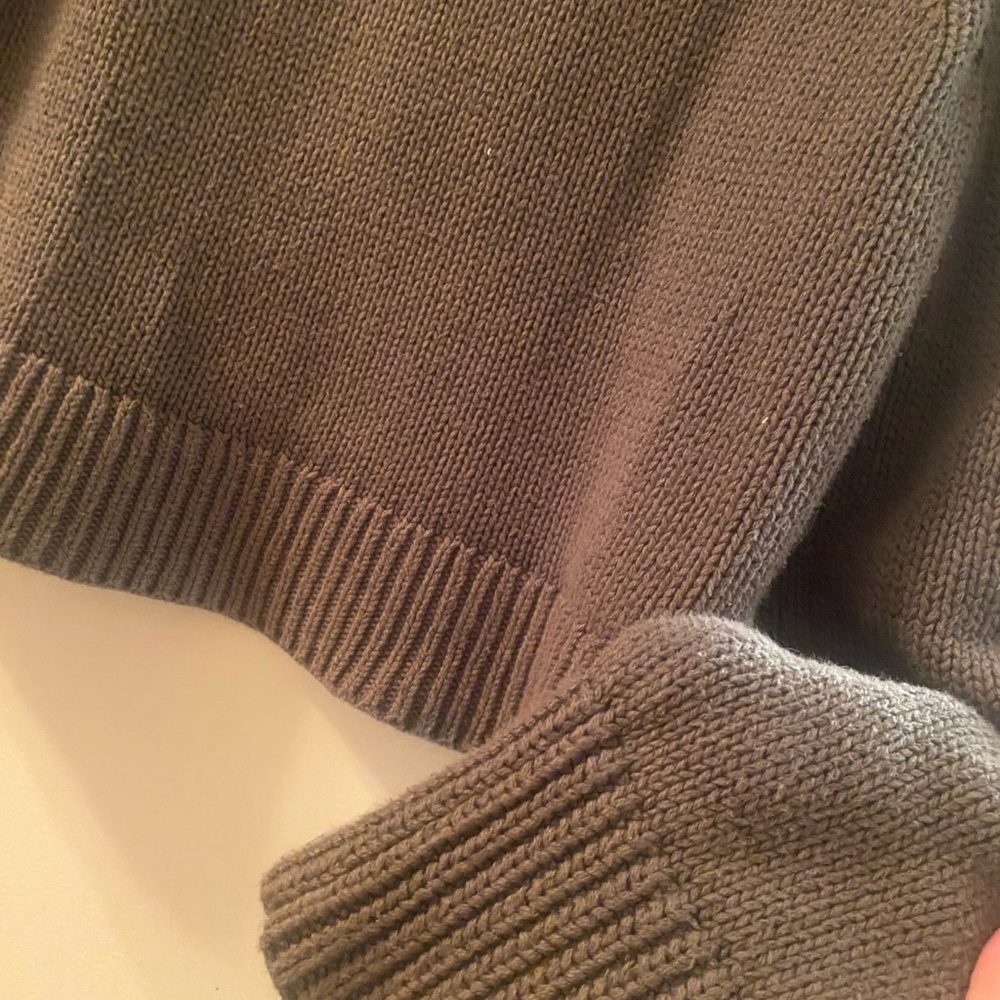 Cozy JCrew Navy green roll neck Sweater M - Picture 4 of 4